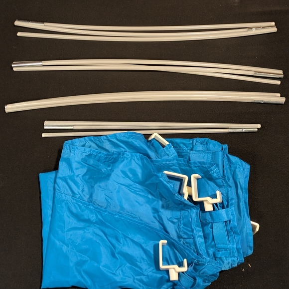 IKEA Kura Bed Tent Canopy, Kids Twin Size Blue Tarp, Bunk Bed, Loft Bed, Open - Picture 3 of 10